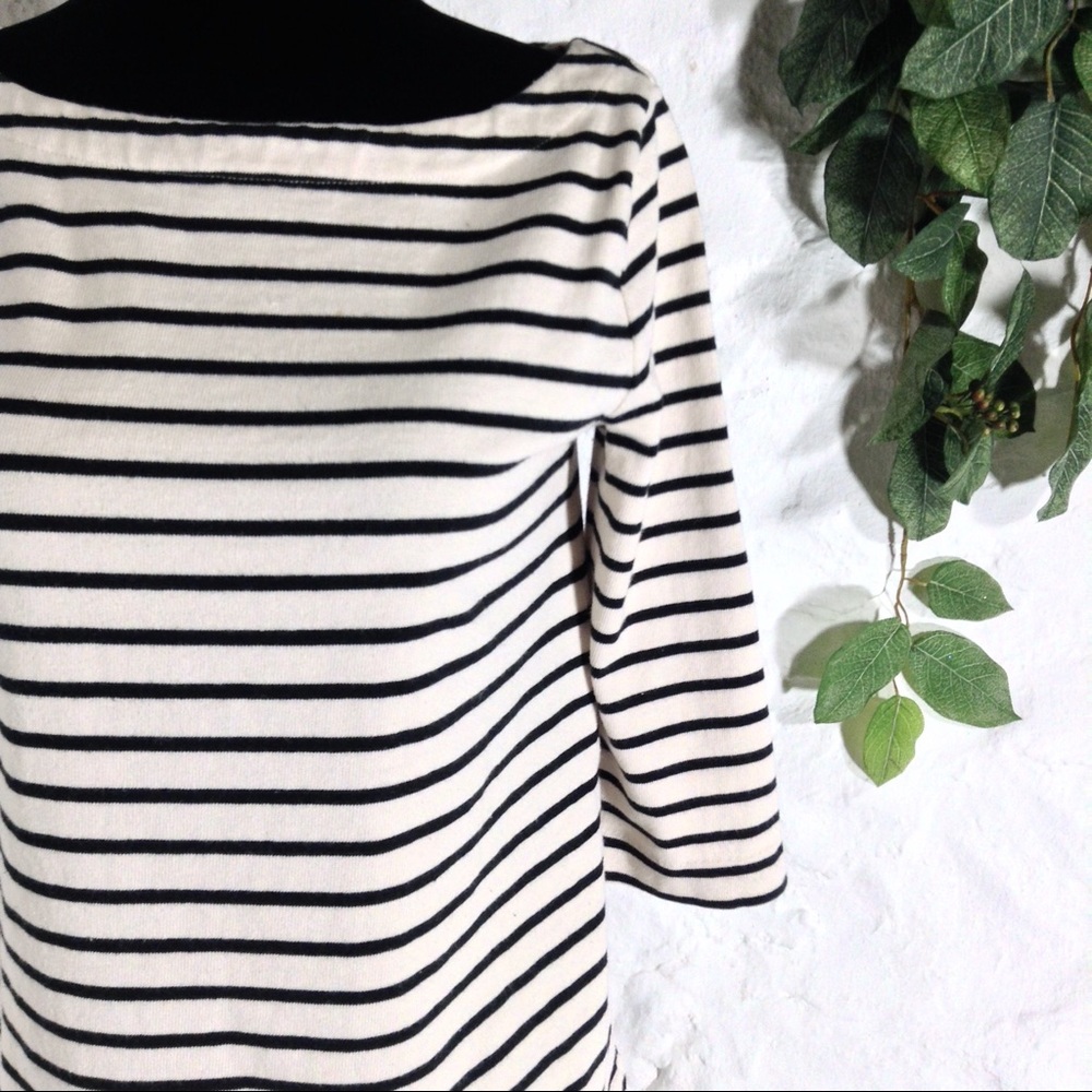 Ann Taylor LOFT striped boat neck top